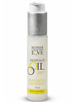 Huile de massage comestible milkshake banane 50ml - SEZ001